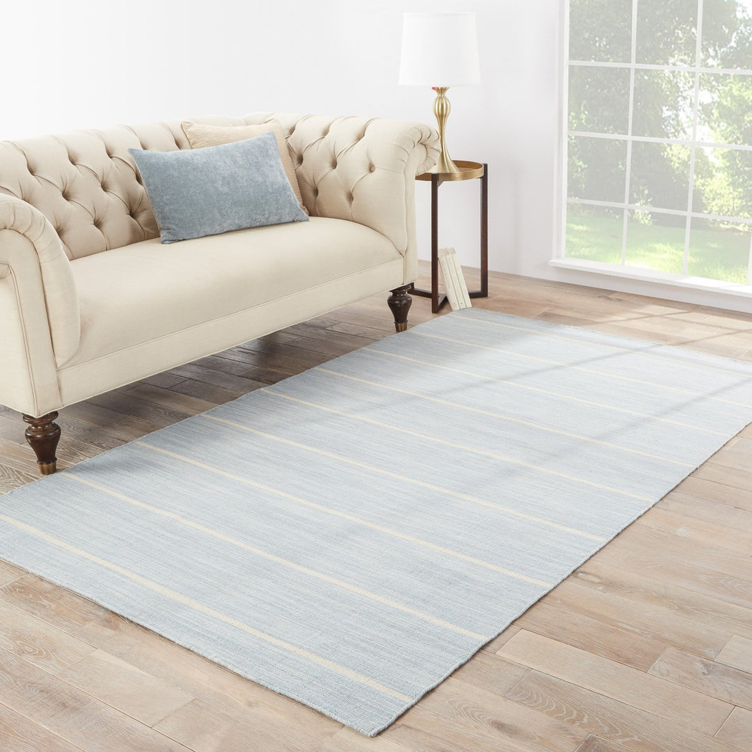 Jaipur Living Cape Cod Handmade Striped Blue/ Beige Area Rug (6'X9')