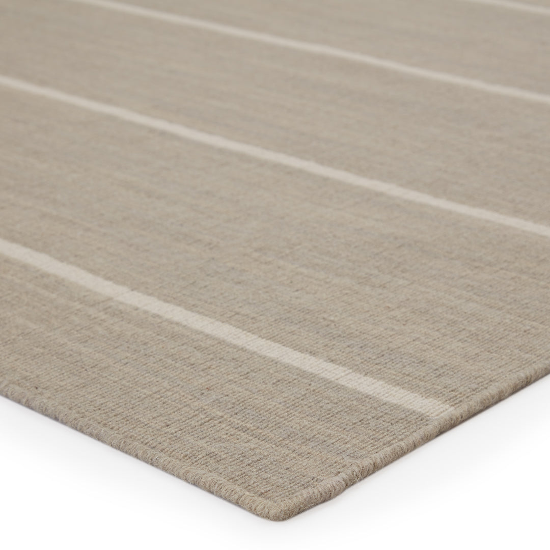 Jaipur Living Cape Cod Handmade Striped Gray/ White Area Rug (7'10"X9'10")