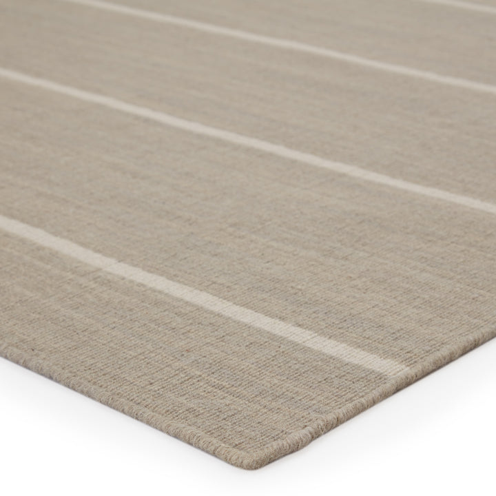 Jaipur Living Cape Cod Handmade Striped Gray/ White Area Rug (7'10"X9'10")