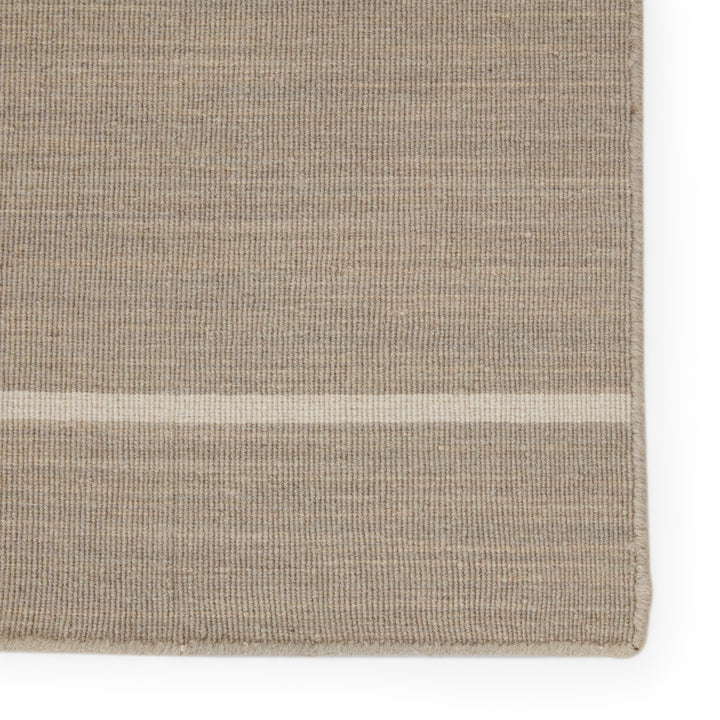 Jaipur Living Cape Cod Handmade Striped Gray/ White Area Rug (4'X6')