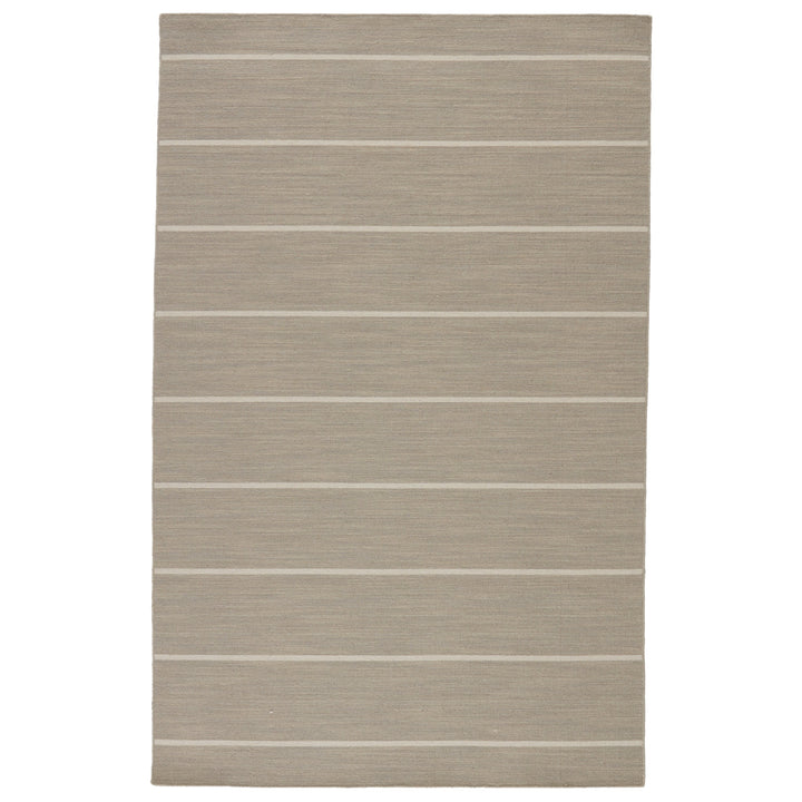 Jaipur Living Cape Cod Handmade Striped Gray/ White Area Rug (8'10"X11'9")