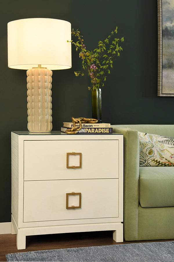Cece Scalloped Ceramic Table Lamp