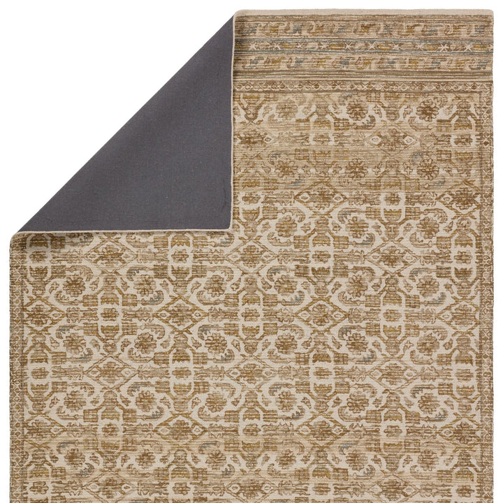 Vibe by Jaipur Living Sarang Handmade Trellis Brown/ Gold Area Rug (9'X12')