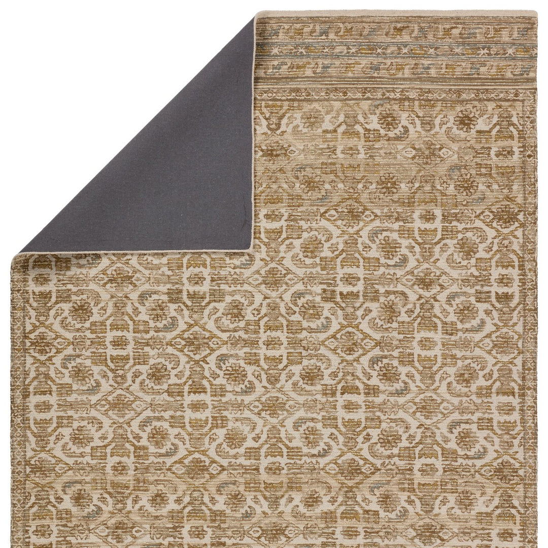 Vibe by Jaipur Living Sarang Handmade Trellis Brown/ Gold Area Rug (10'X14')