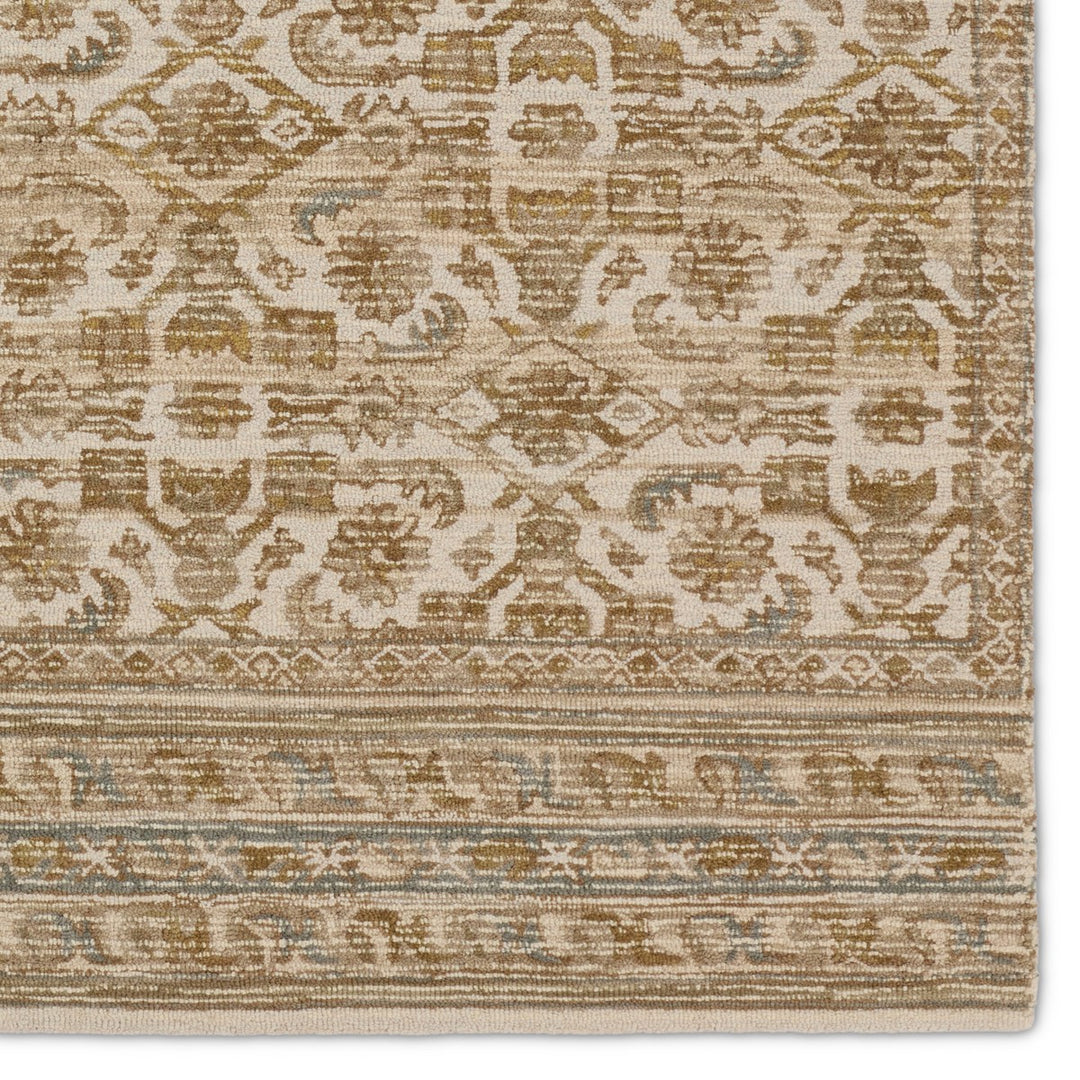 Vibe by Jaipur Living Sarang Handmade Trellis Brown/ Gold Area Rug (9'X12')