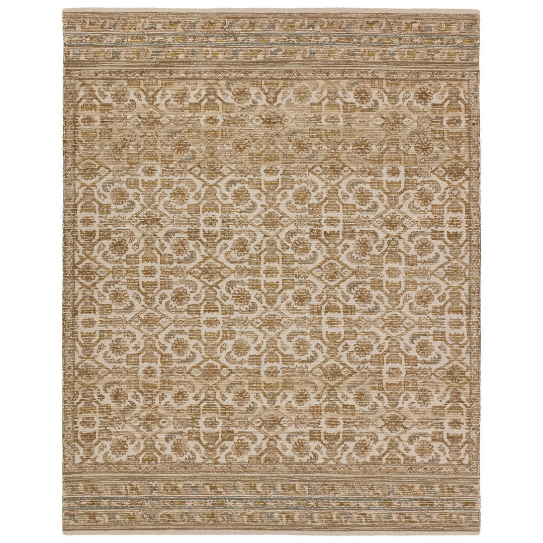 Vibe by Jaipur Living Sarang Handmade Trellis Brown/ Gold Area Rug (9'X12')