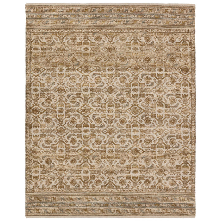 Vibe by Jaipur Living Sarang Handmade Trellis Brown/ Gold Area Rug (9'X12')