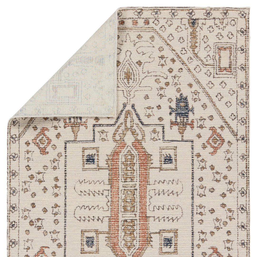 Vibe by Jaipur Living Dahir Handmade Medallion Ivory/ Gray Area Rug (8'X10')