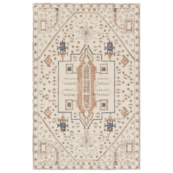 Vibe by Jaipur Living Dahir Handmade Medallion Ivory/ Gray Area Rug (5'X8')