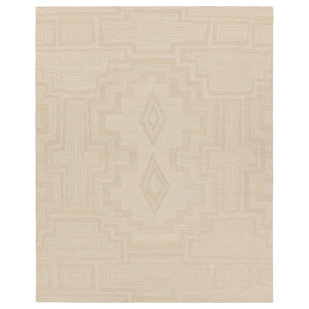 Vibe by Jaipur Living Aterian Handmade Medallion Light Gray/ Cream Area Rug (8'X10')