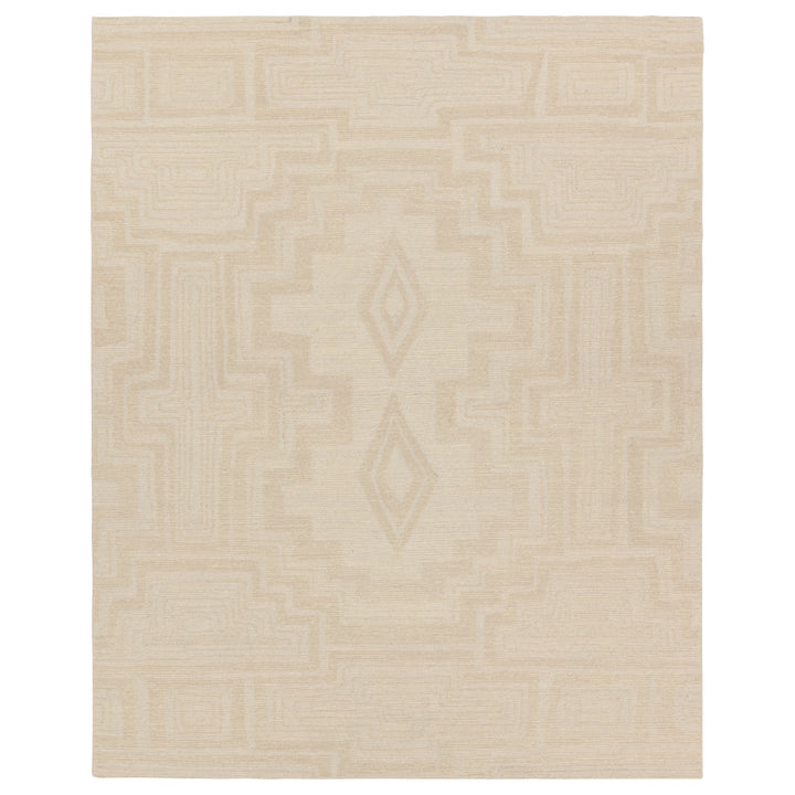 Vibe by Jaipur Living Aterian Handmade Medallion Light Gray/ Cream Area Rug (8'X10')