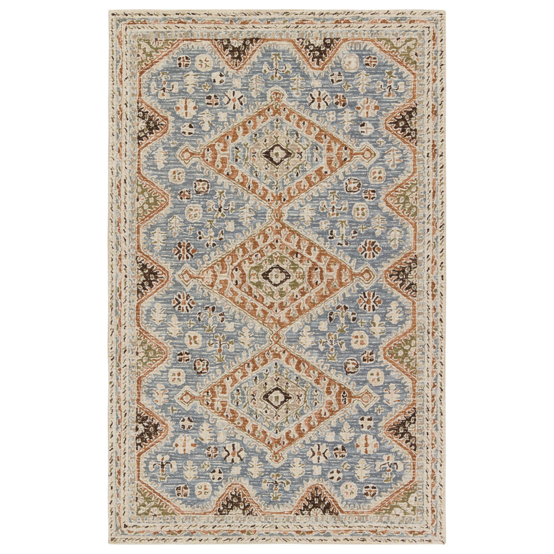 Vibe by Jaipur Living Zascha Handmade Medallion Blue/ Brown Area Rug (9'X12')