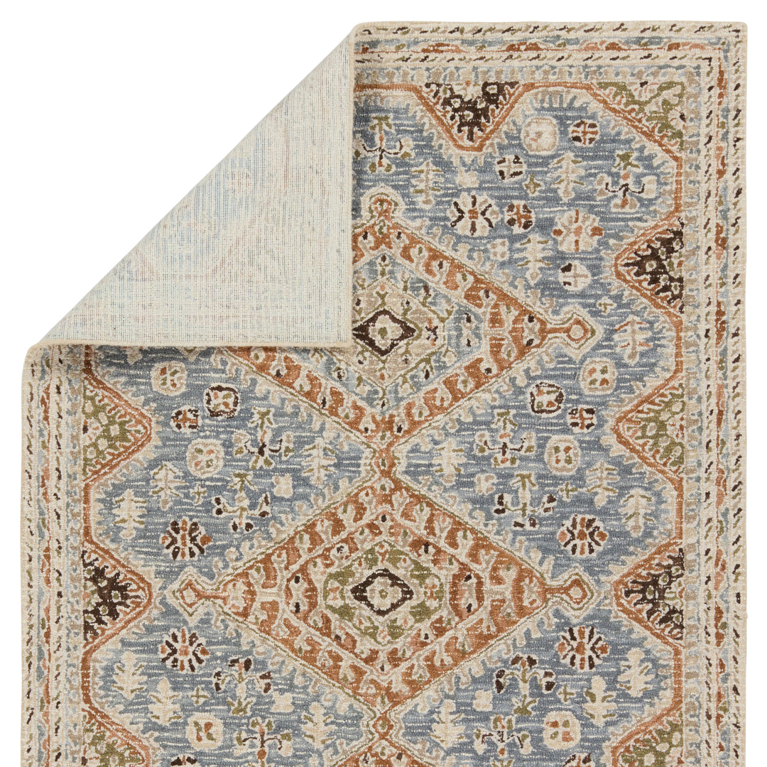 Vibe by Jaipur Living Zascha Handmade Medallion Blue/ Brown Area Rug (9'X12')