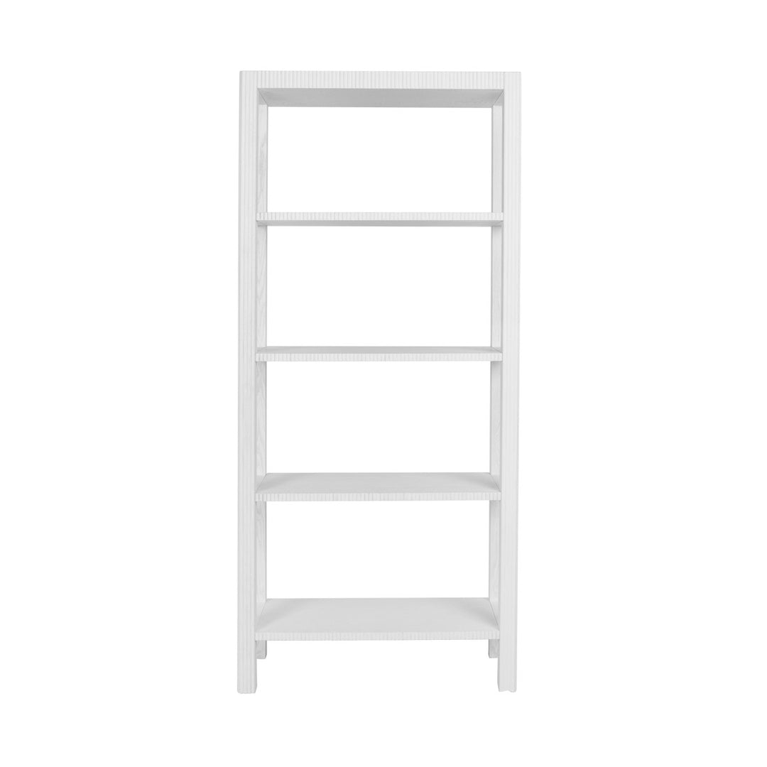 Corbin - Fluted Etagere In White Washed Oak