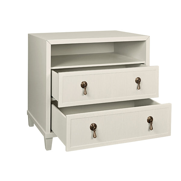 Corine Two Drawer Bedside Table