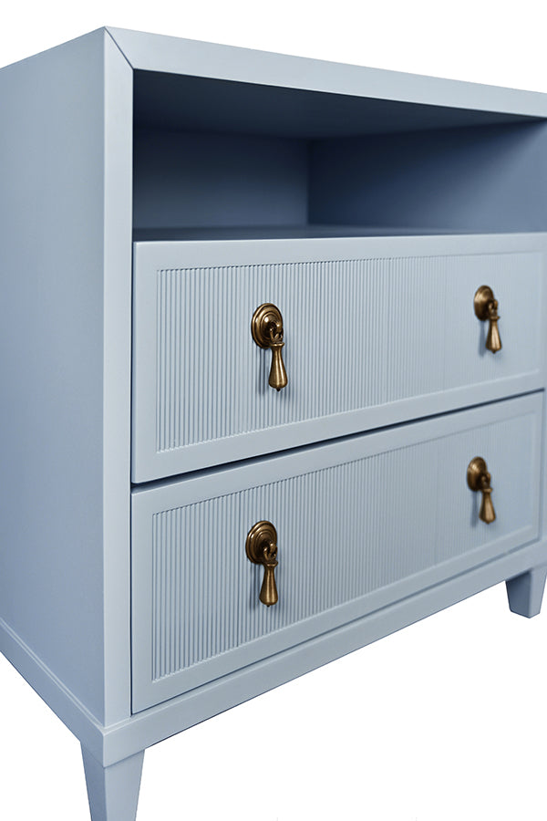 Corine Two Drawer Bedside Table