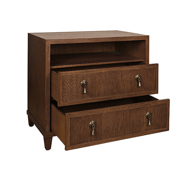 Corine Two Drawer Bedside Table