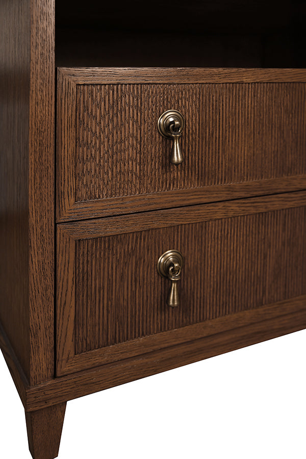 Corine Two Drawer Bedside Table