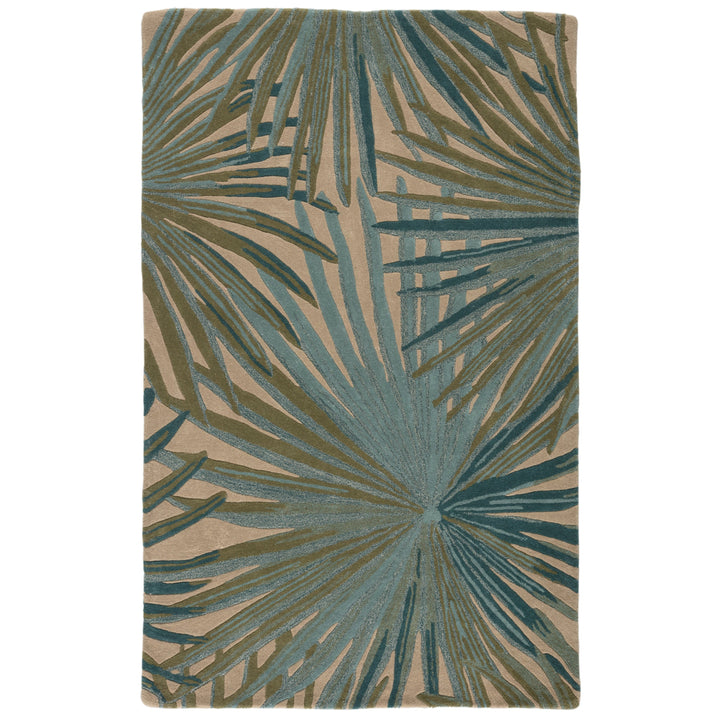 Jaipur Living Palmetto Handmade Floral Blue/ Green Area Rug (10'X14')