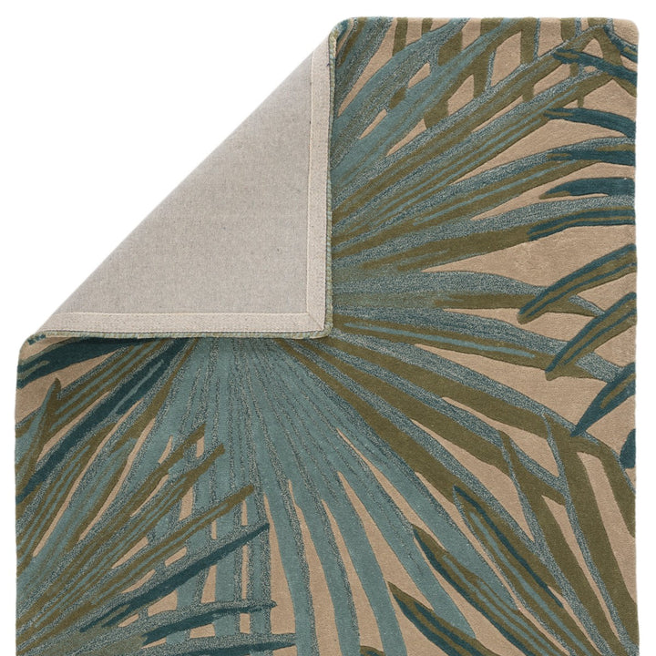 Jaipur Living Palmetto Handmade Floral Blue/ Green Area Rug (10'X14')