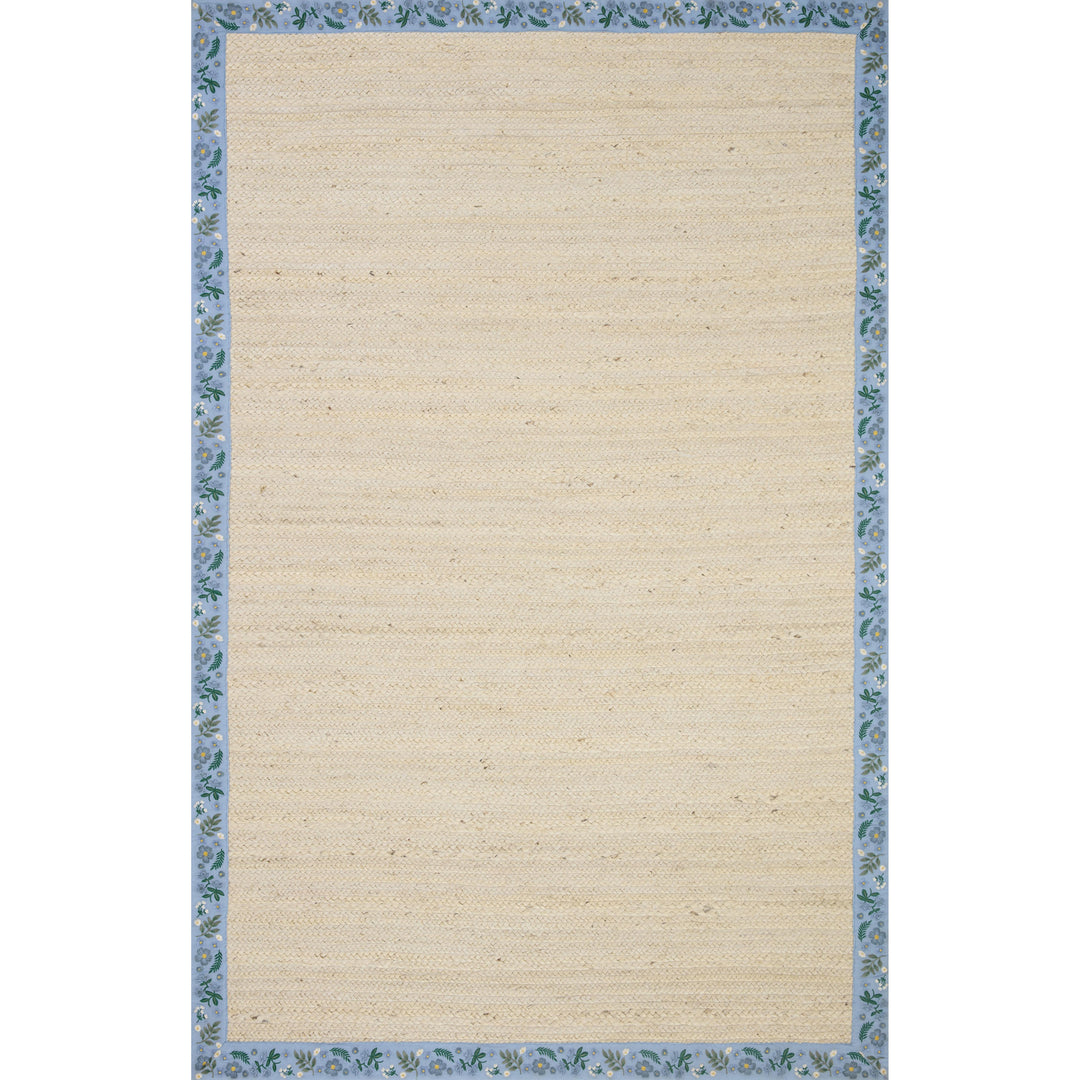 Rifle Paper Co. x Loloi Costa Ivory / Periwinkle 2'-0" x 5'-0" Accent Rug