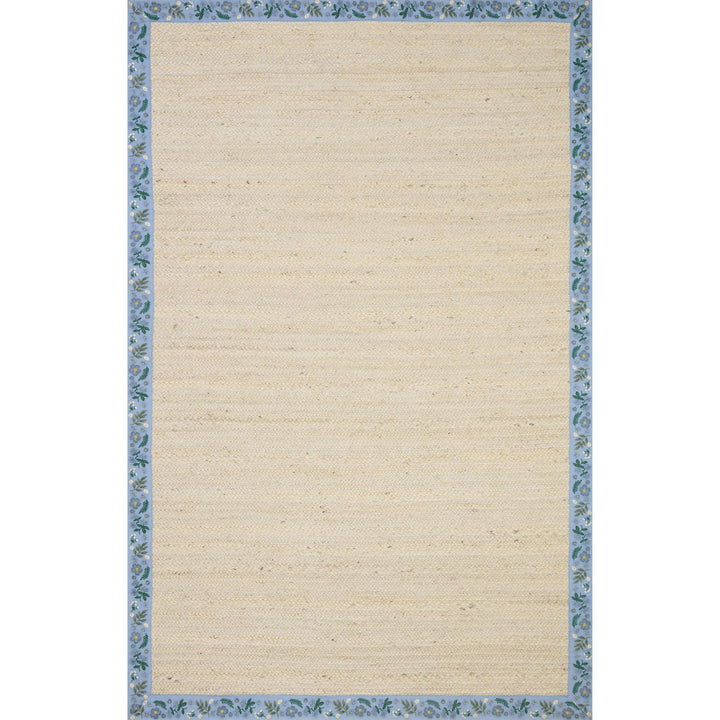 Rifle Paper Co. x Loloi Costa Ivory / Periwinkle 2'-0" x 5'-0" Accent Rug