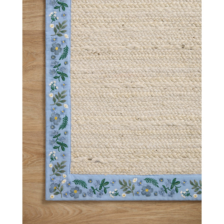 Rifle Paper Co. x Loloi Costa Ivory / Periwinkle 2'-6" x 7'-6" Runner Rug