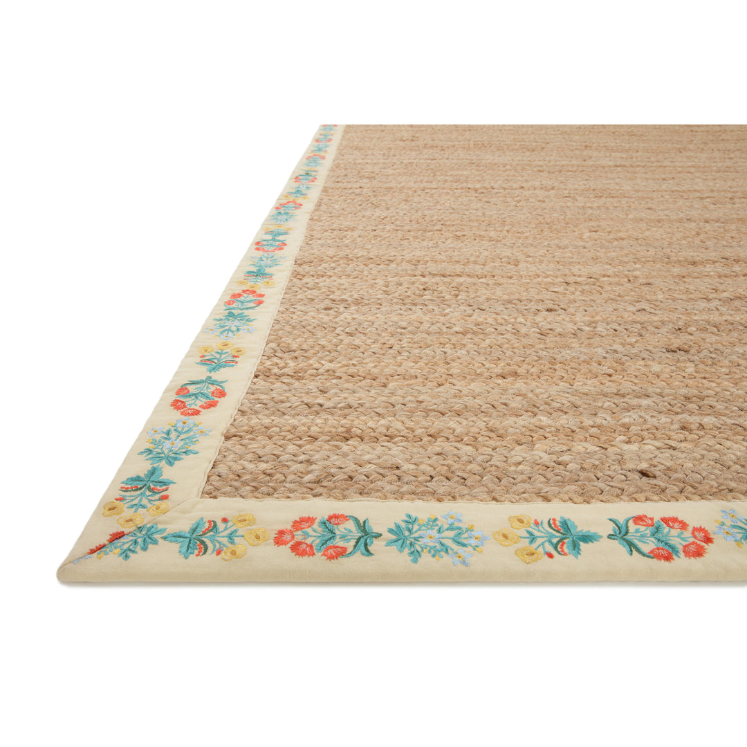 Rifle Paper Co. x Loloi Costa Natural / Cream 5'-0" x 7'-6" Area Rug