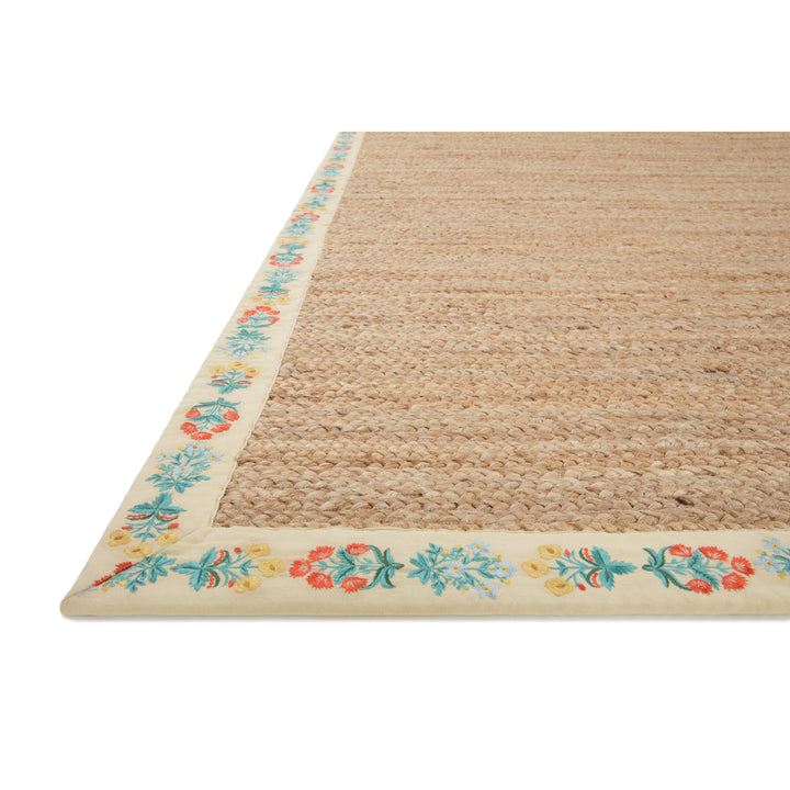 Rifle Paper Co. x Loloi Costa Natural / Cream 5'-0" x 7'-6" Area Rug