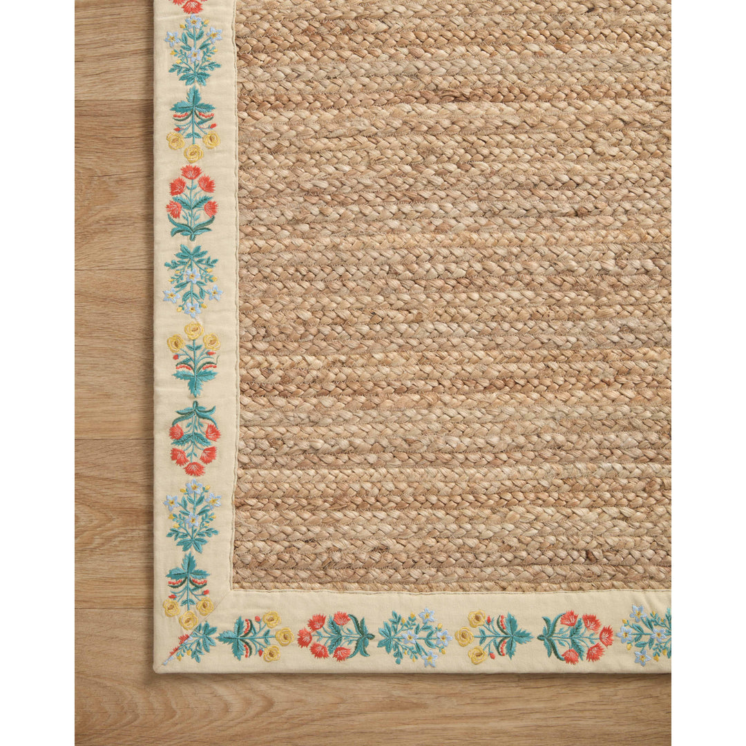 Rifle Paper Co. x Loloi Costa Natural / Cream 5'-0" x 7'-6" Area Rug