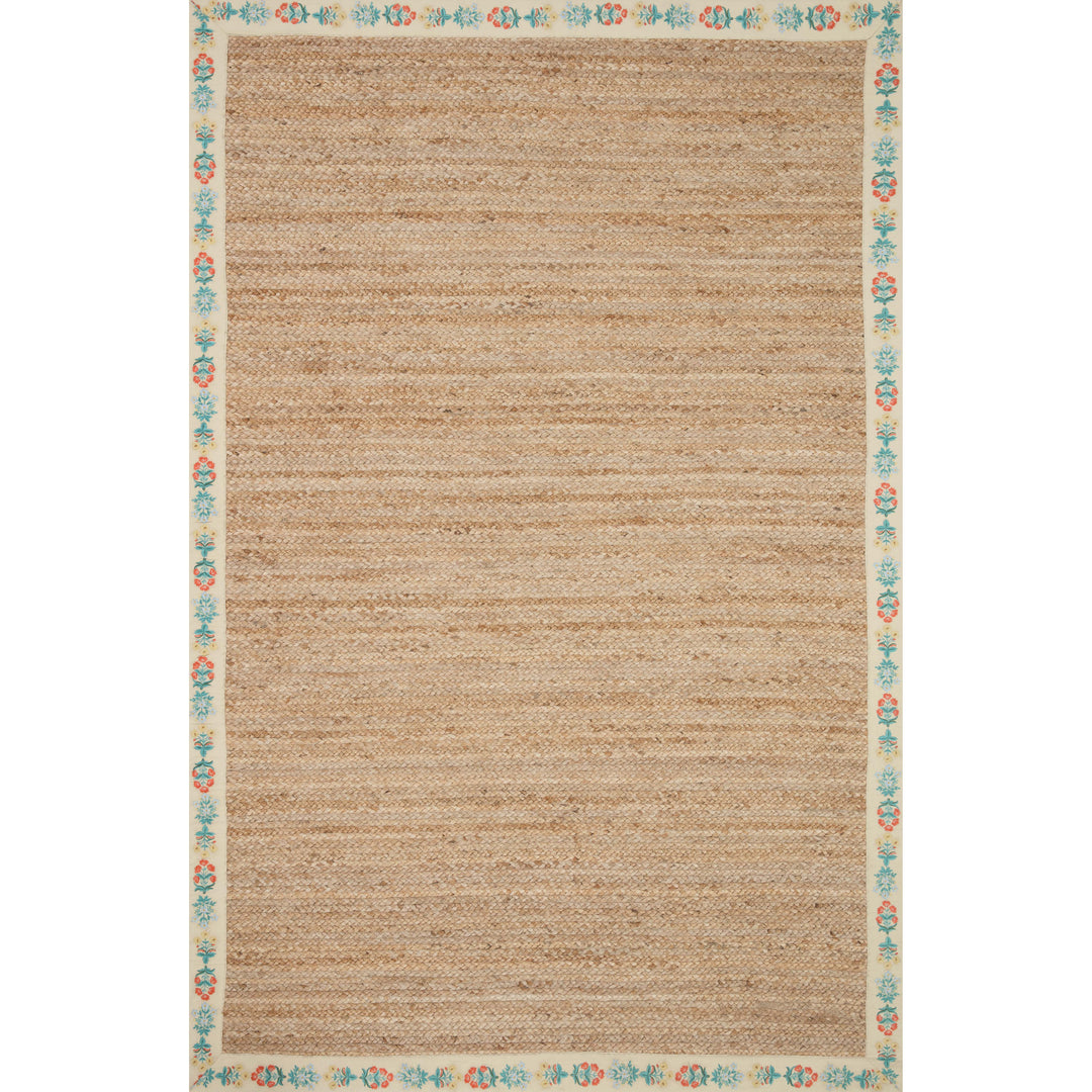 Rifle Paper Co. x Loloi Costa Natural / Cream 2'-0" x 5'-0" Accent Rug