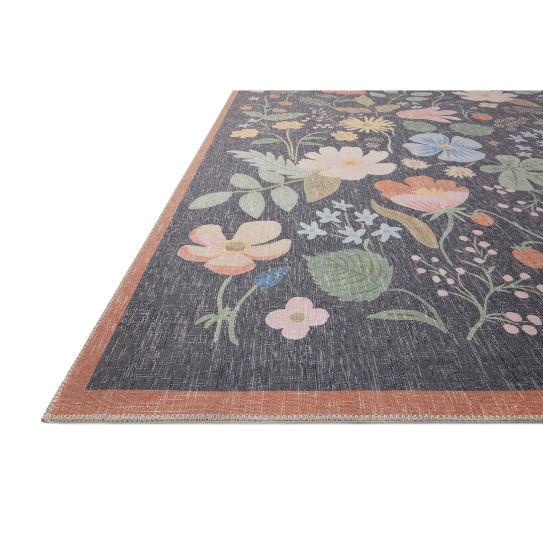 Rifle Paper Co. x Loloi Cotswolds Black 7'-6" x 9'-6" Area Rug