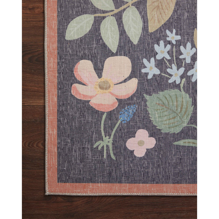 Rifle Paper Co. x Loloi Cotswolds Black 2'-3" x 3'-9" Accent Rug