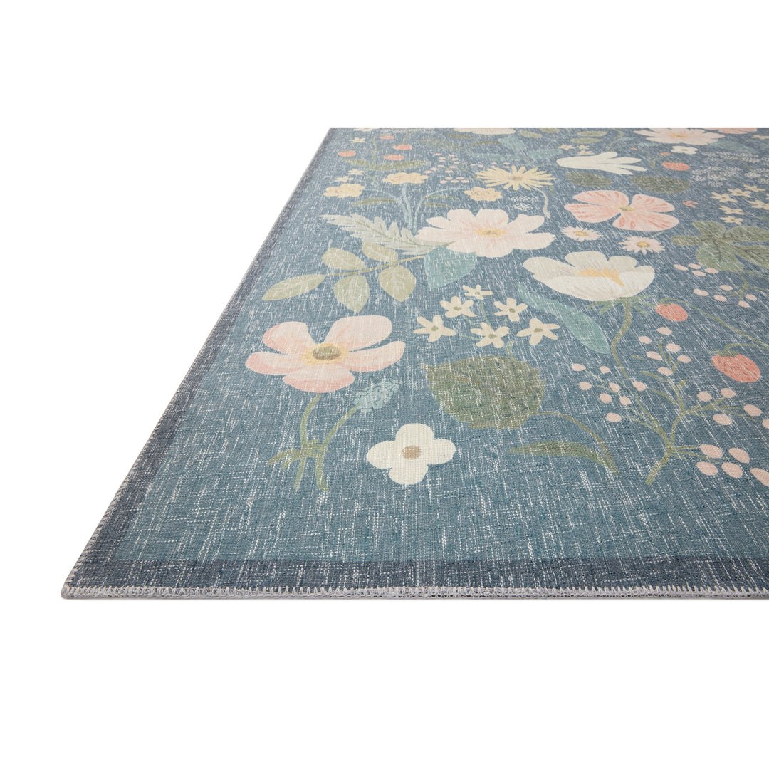 Rifle Paper Co. x Loloi Cotswolds Teal 8'-6" x 11'-6" Area Rug