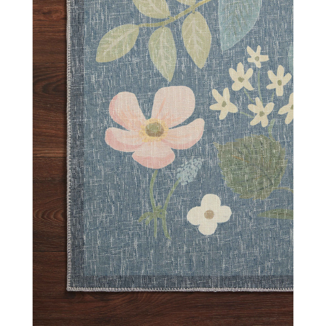 Rifle Paper Co. x Loloi Cotswolds Teal 8'-6" x 11'-6" Area Rug