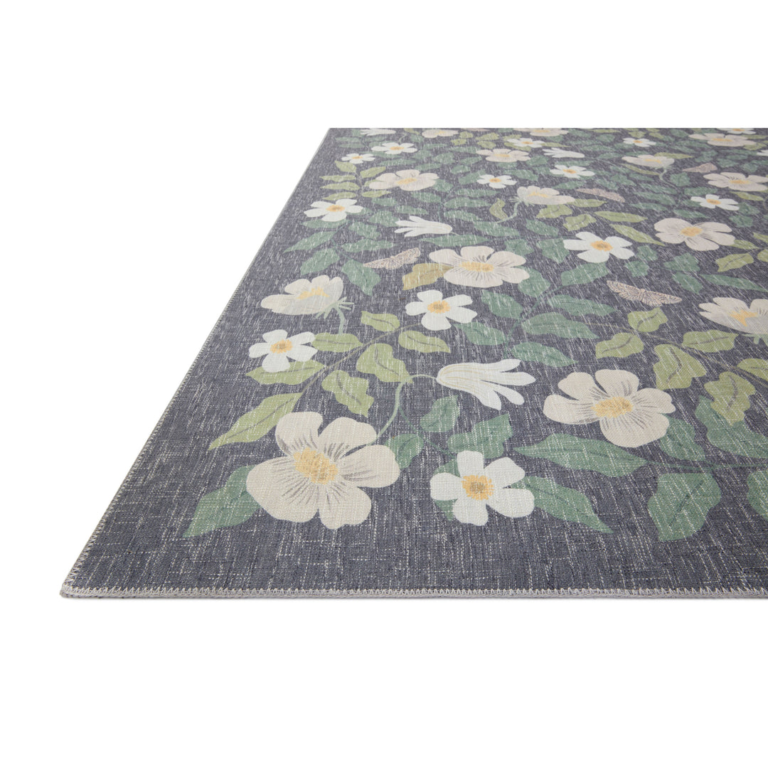 Rifle Paper Co. x Loloi Cotswolds Charcoal 2'-3" x 3'-9" Accent Rug