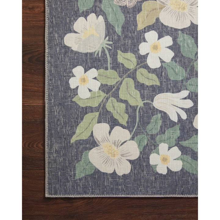 Rifle Paper Co. x Loloi Cotswolds Charcoal 5'-0" x 5'-0" Round Area Rug