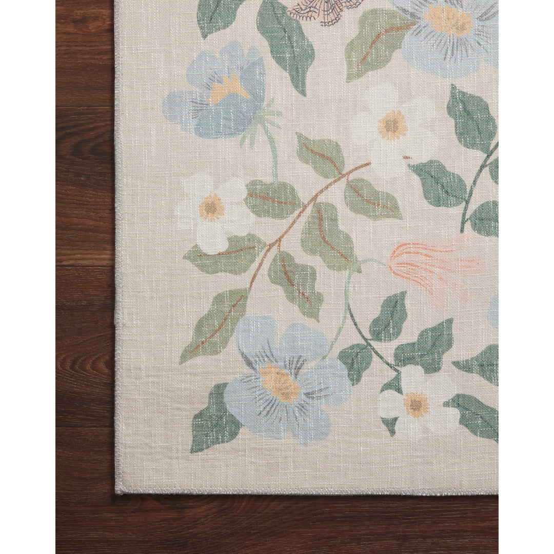 Rifle Paper Co. x Loloi Cotswolds Sand 18" x 18" Sample Rug