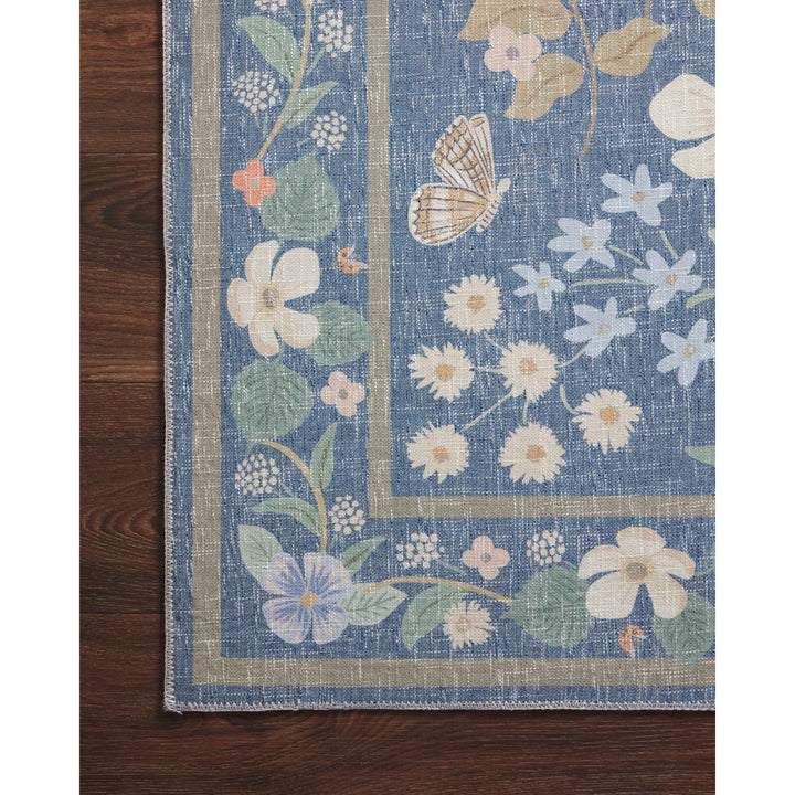 Rifle Paper Co. x Loloi Cotswolds Indigo 7'-6" x 9'-6" Area Rug