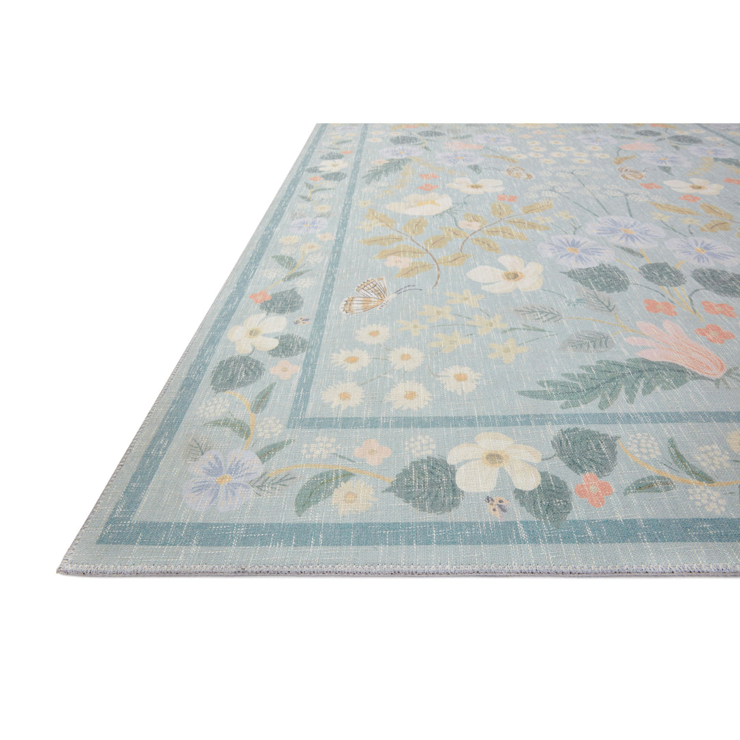 Rifle Paper Co. x Loloi Cotswolds Sky 2'-3" x 3'-9" Accent Rug