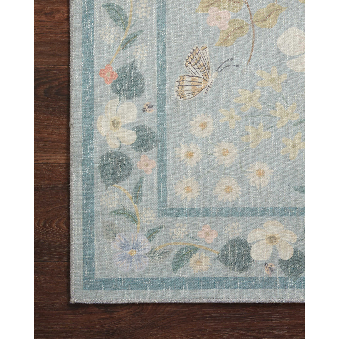 Rifle Paper Co. x Loloi Cotswolds Sky 8'-6" x 11'-6" Area Rug