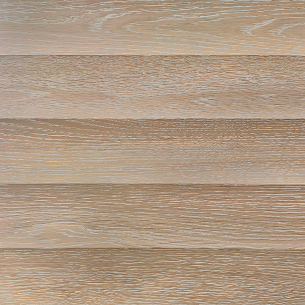 Three Drawer Side Table With Fluted Detail In Cerused Oak