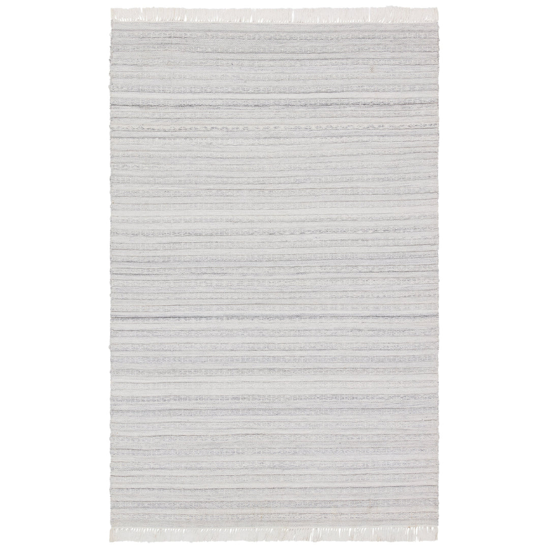 Jaipur Living Torre Indoor/ Outdoor Solid Light Gray/ Cream Area Rug (5'X8')