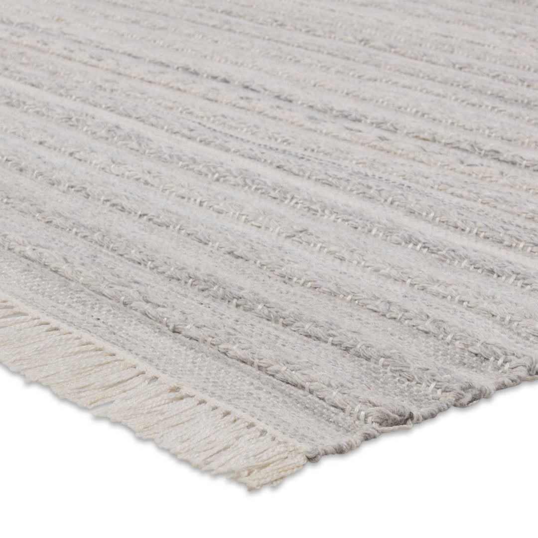 Jaipur Living Torre Indoor/ Outdoor Solid Light Gray/ Cream Area Rug (2'X3')