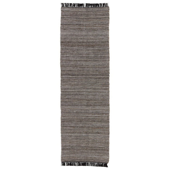 Jaipur Living Torre Indoor/ Outdoor Solid Black/ Rust Area Rug (5'X8')