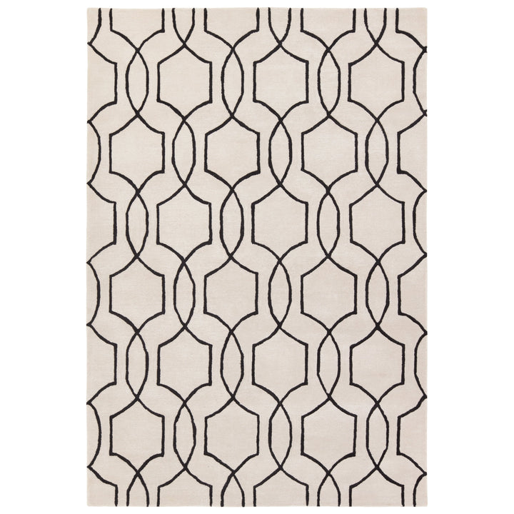 Jaipur Living Arae Handmade Geometric Cream/Black Area Rug (5'X8')