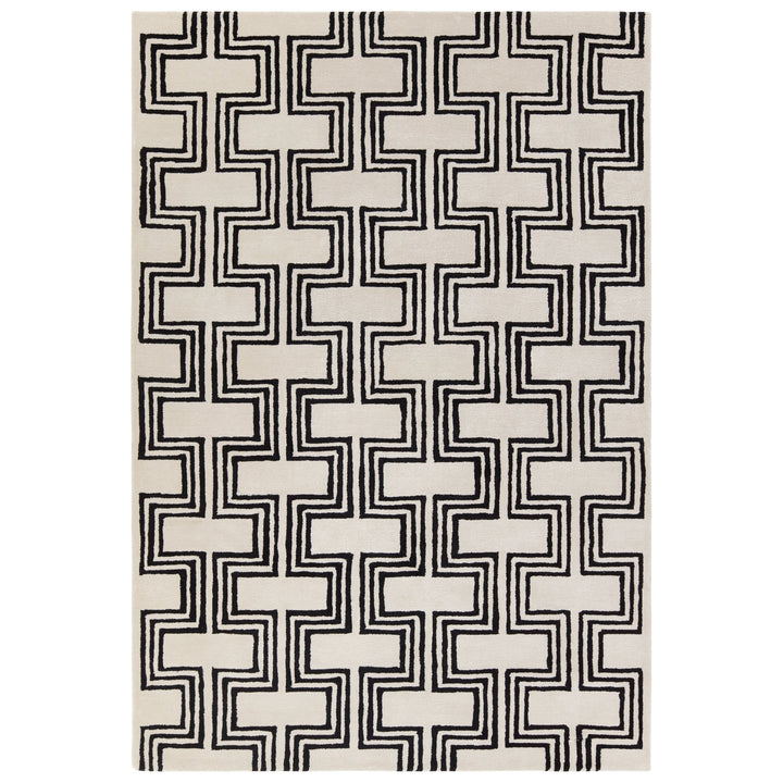 Jaipur Living Karoun Handmade Geometric Cream/Black Area Rug (8'X10')