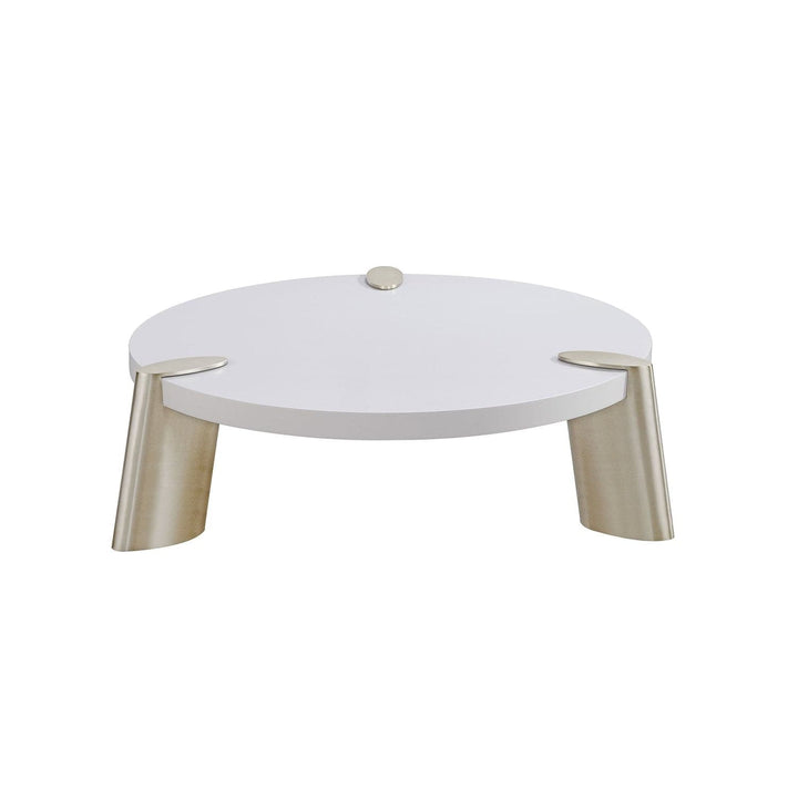 Mimeo round Coffee Table-Whiteline Modern Living-WHITELINE-CT1657S-WHT-Coffee Tables-4-France and Son