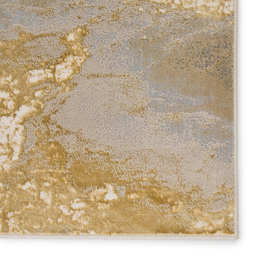 Jaipur Living Cisco Abstract Gray/ Gold Area Rug (7'10"X10'6")