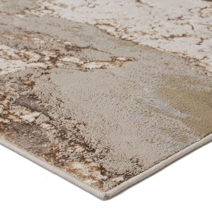 Jaipur Living Cisco Abstract Gray/ Brown Area Rug (6'7"X9'6")